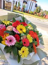Букет цветов из:  Герберы #REPLACE_PRED# городе Кашира