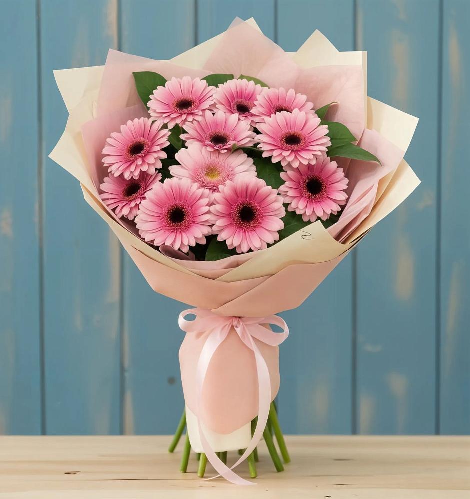 Букет пурпурно-розовый в городе Кашира Букет цветов из: Герберы в городе Кашира