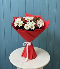 Букет ягоды на снегу в городе Кашира Букет цветов из:  Хризантемы в городе Кашира