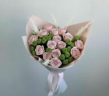 Букет доброе утро в городе Кашира Букет цветов из:  Розы и Хризантемы в городе Кашира